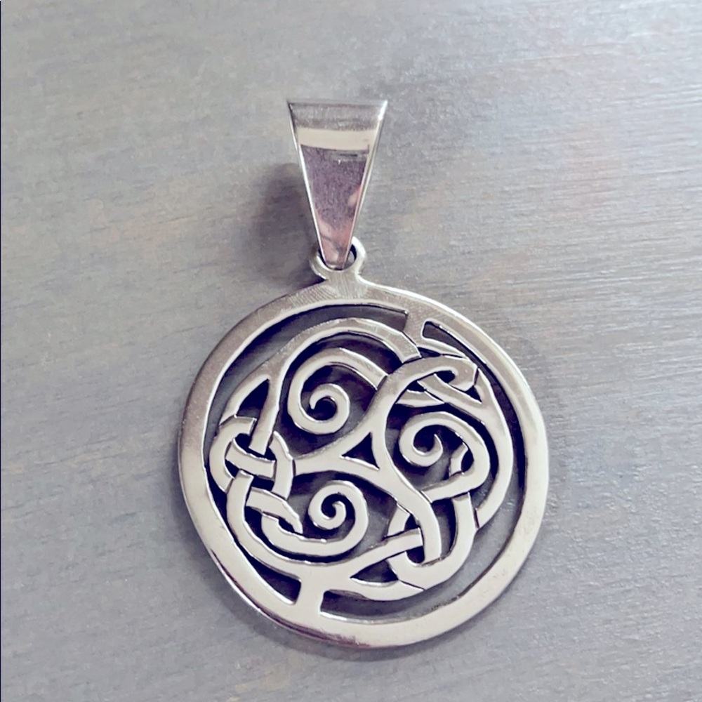 Sterling Silver Celtic Inspired Pendant